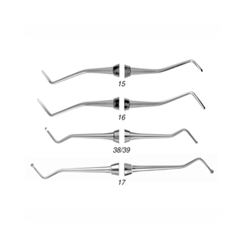 Quala EXC17Q Double End #17 Dental Excavator Small Spoon 1/4 Quala EXC17Q Double End #17 Dental Excavator Small Spoon 1/4